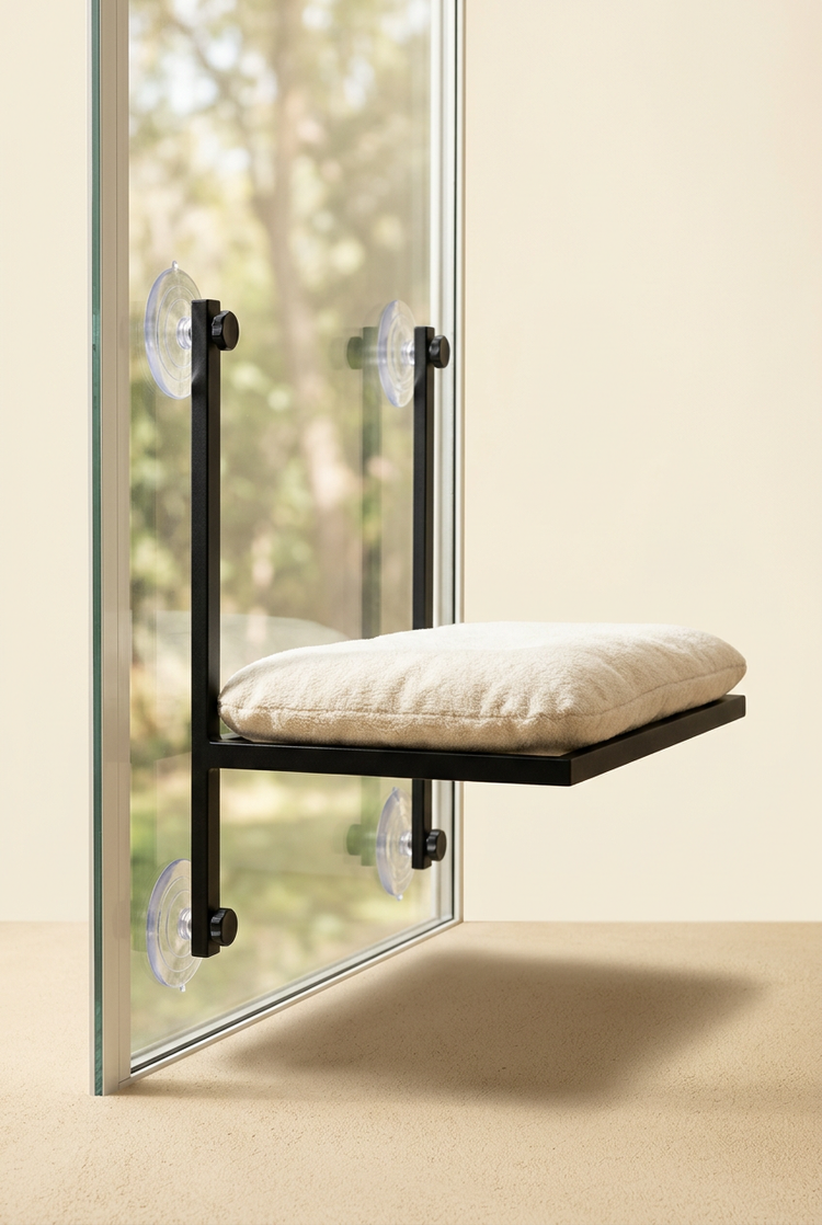 Cat Window Perch with Suction Cups – Cordless